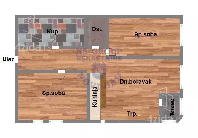 Trosoban stan | 4zida