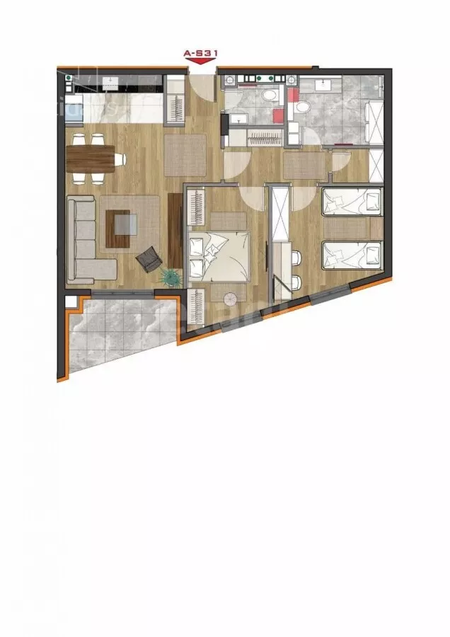 Trosoban stan | 4zida