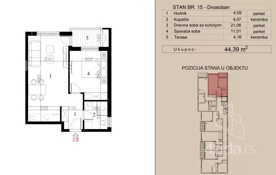 Dvosoban stan | 4zida