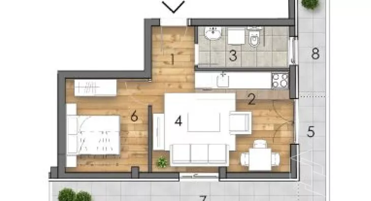 Dvosoban stan | 4zida