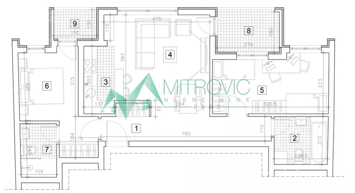 Trosoban stan | 4zida