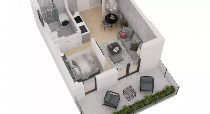 Jednoiposoban stan | 4zida