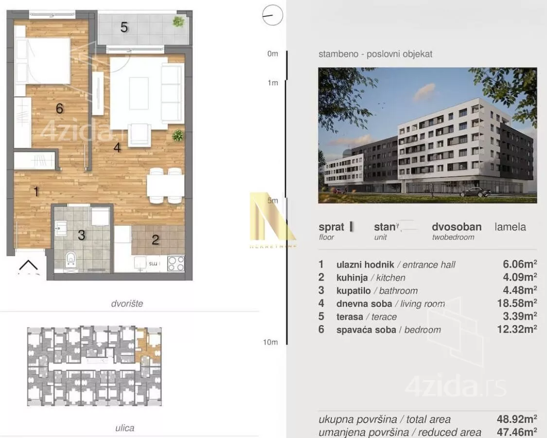 Dvosoban stan | 4zida