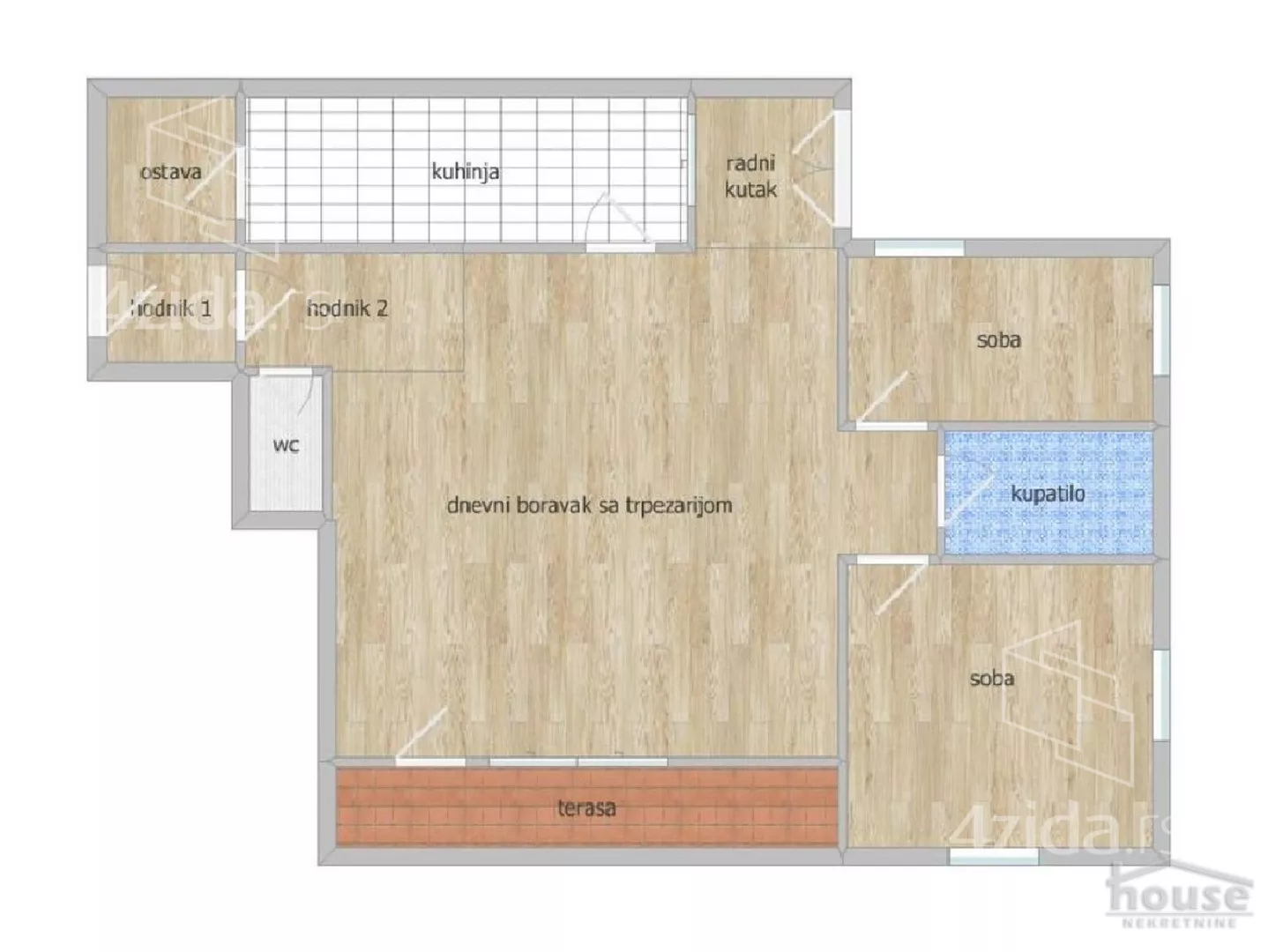 Trosoban stan | 4zida