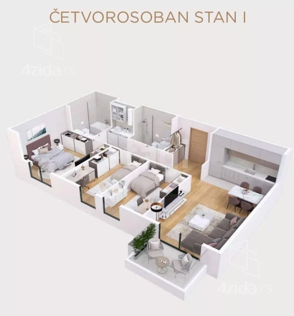 Četvorosoban stan | 4zida