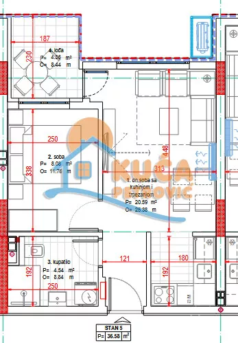 Jednoiposoban stan | 4zida