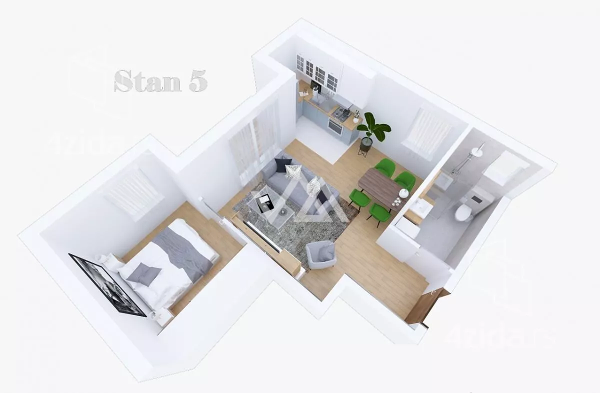 Dvosoban stan | 4zida