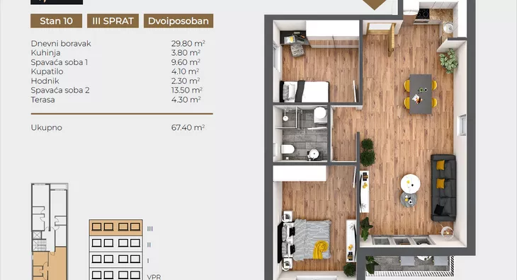 Dvoiposoban stan | 4zida