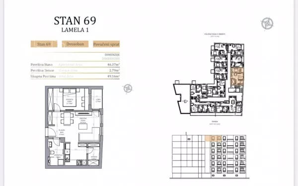 Dvosoban stan | 4zida