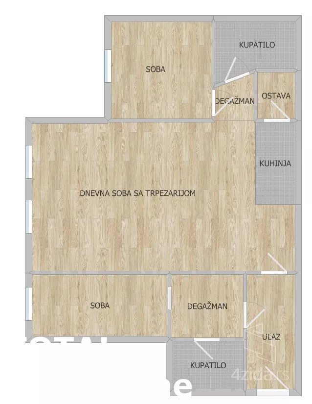 Trosoban stan | 4zida