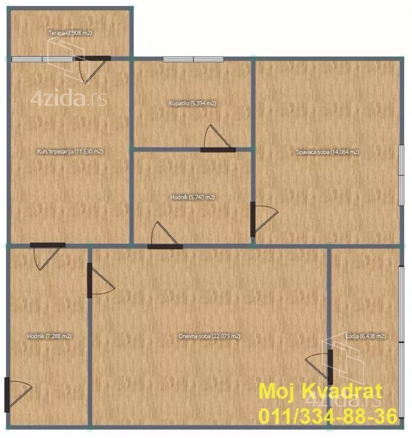Dvosoban stan | 4zida