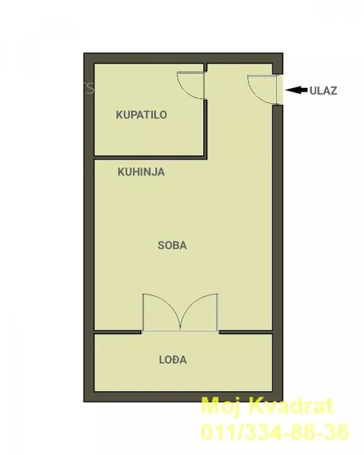 Jednosoban stan | 4zida