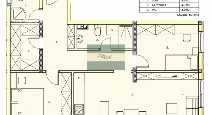 Dvosoban stan | 4zida