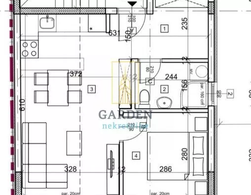 Jednoiposoban stan | 4zida