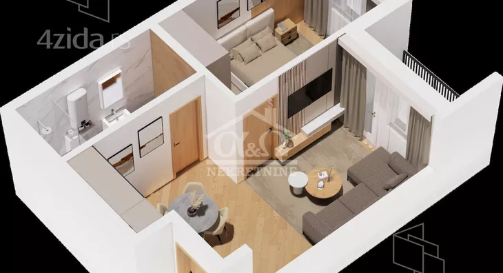 Jednosoban stan | 4zida