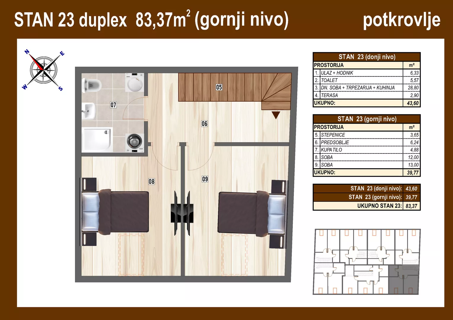 Trosoban stan | 4zida