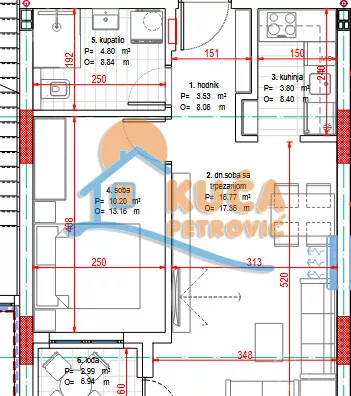 Jednoiposoban stan | 4zida