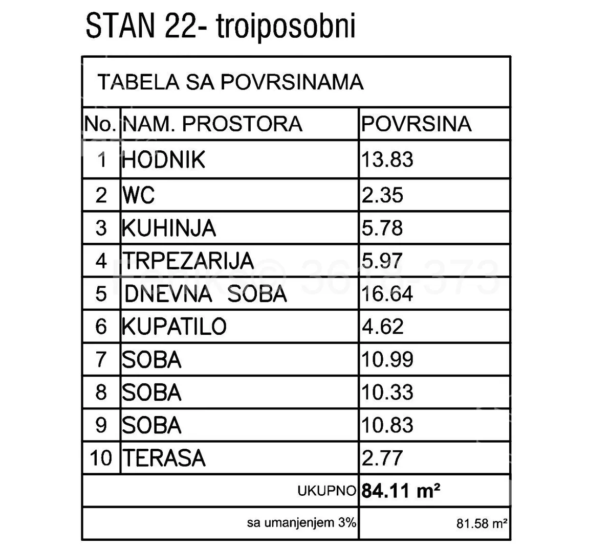 Troiposoban stan | 4zida