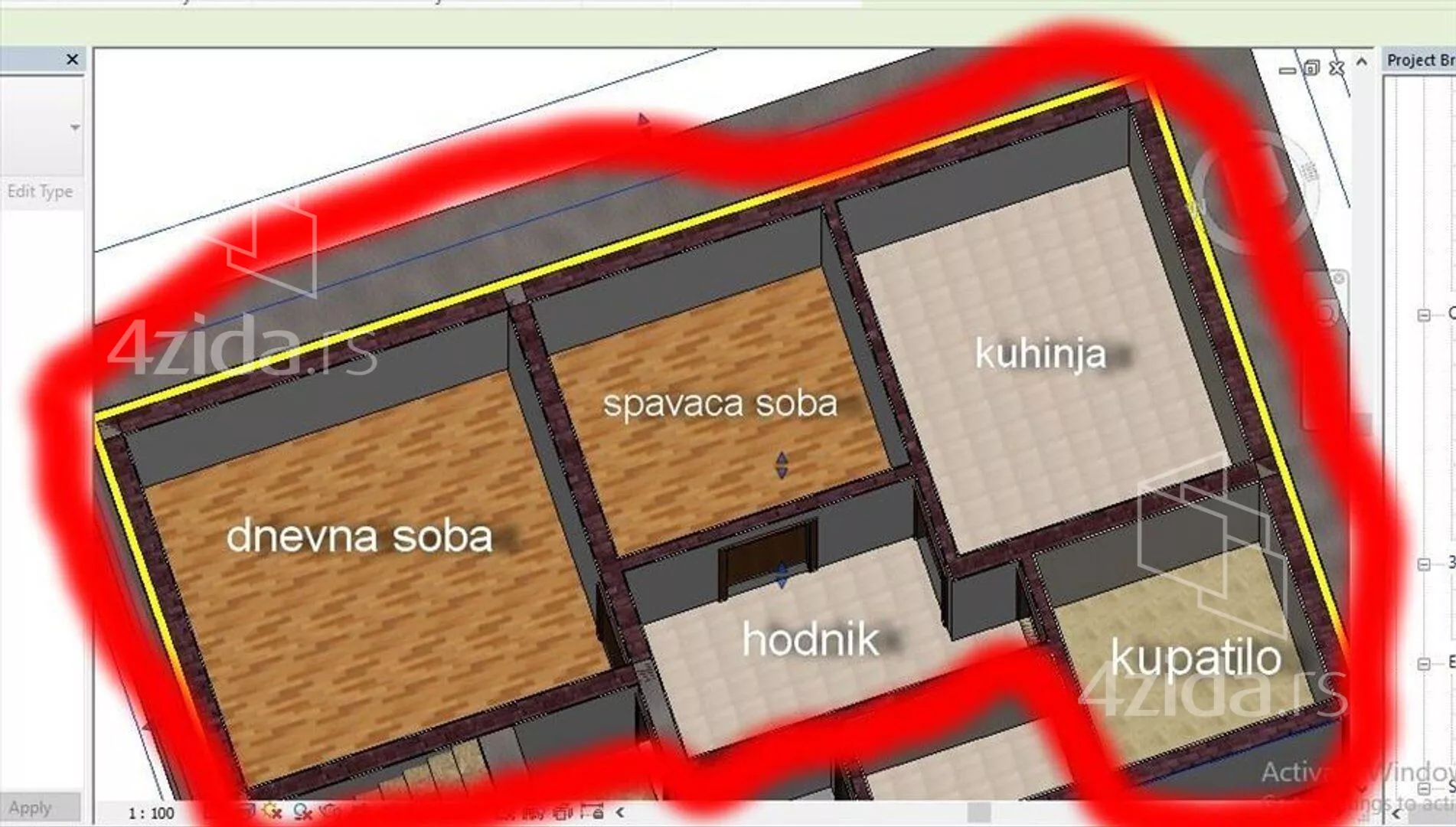 Dvosoban stan | 4zida