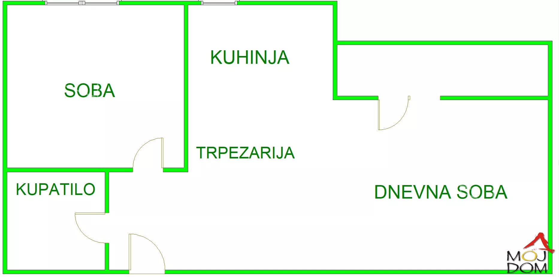 Jednoiposoban stan | 4zida