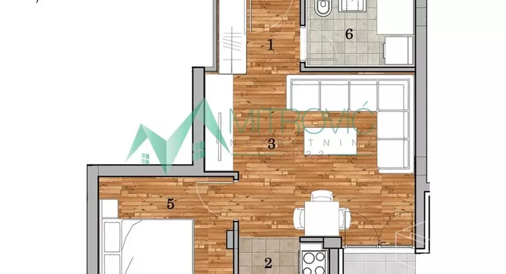 Jednoiposoban stan | 4zida