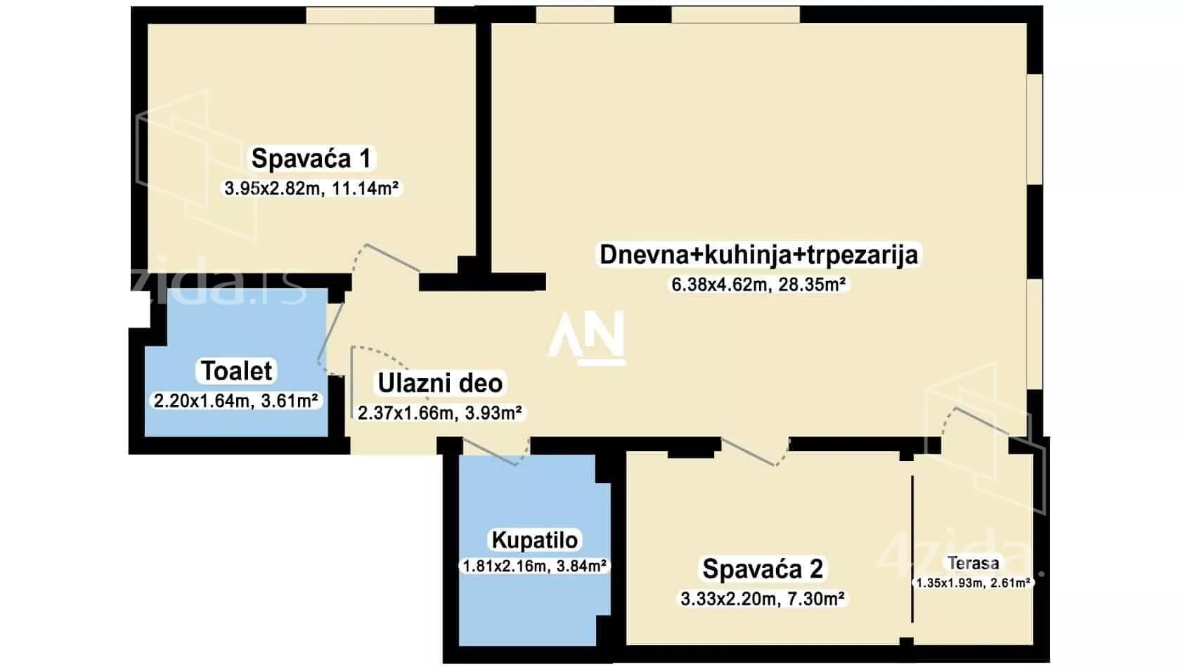 Trosoban stan | 4zida