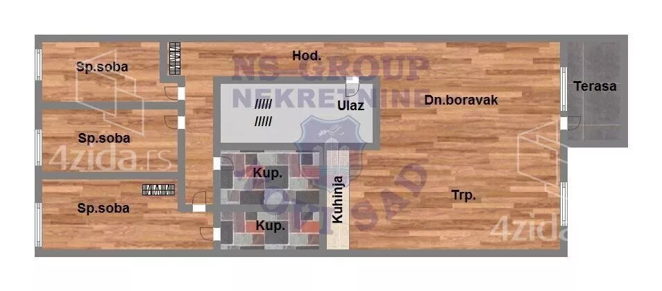 Četvoroiposoban stan | 4zida