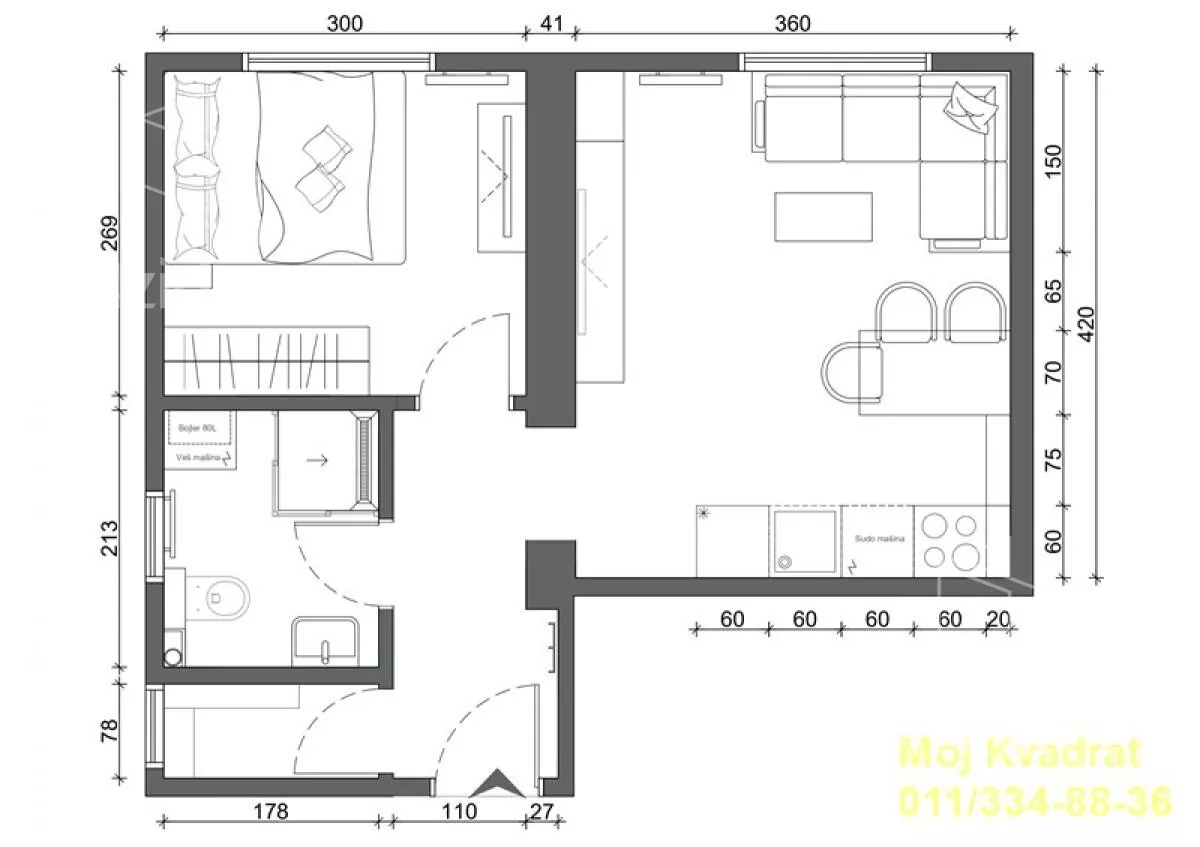 Dvosoban stan | 4zida