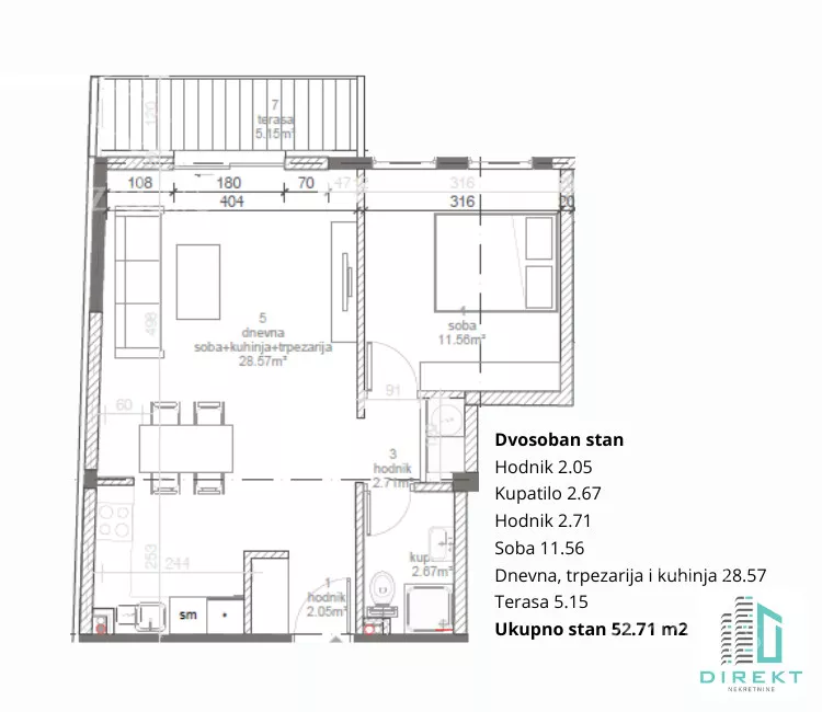 Dvosoban stan | 4zida