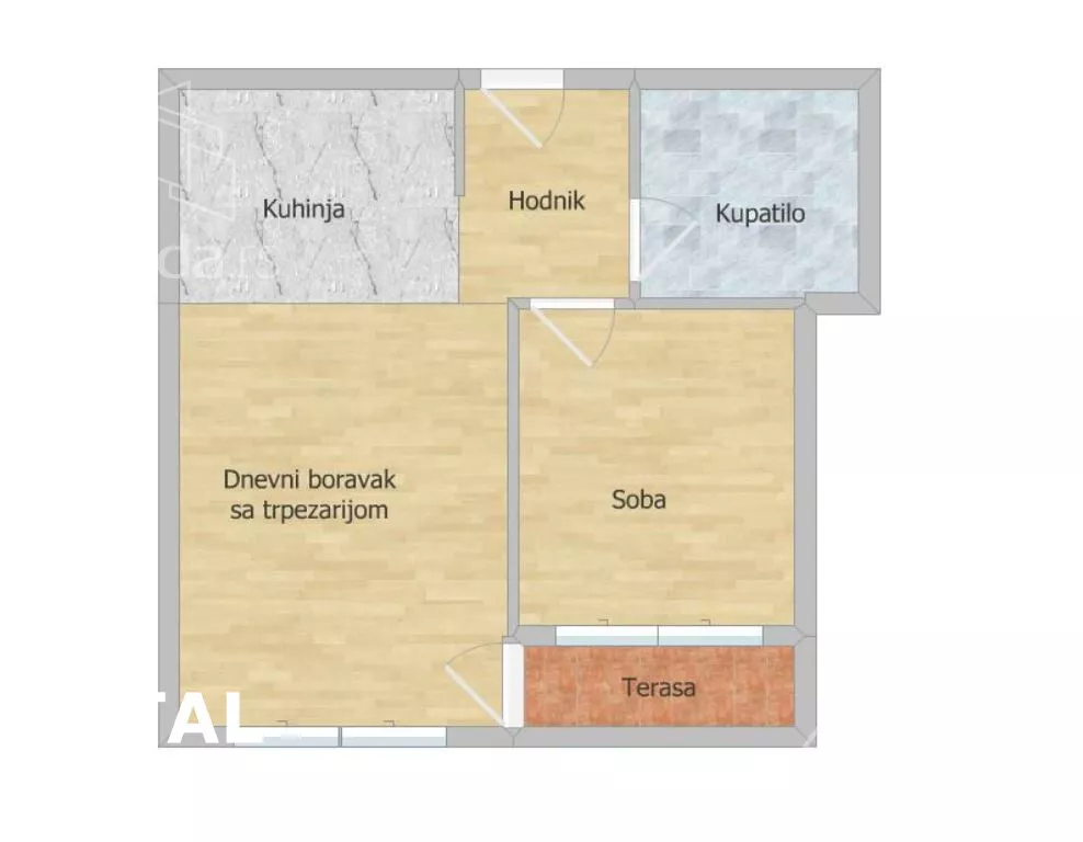 Dvosoban stan | 4zida