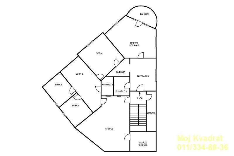 Petosoban stan | 4zida