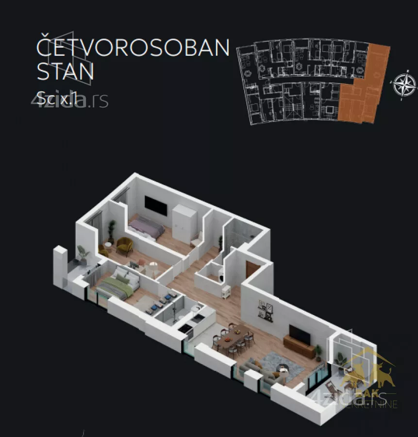 Četvorosoban stan | 4zida