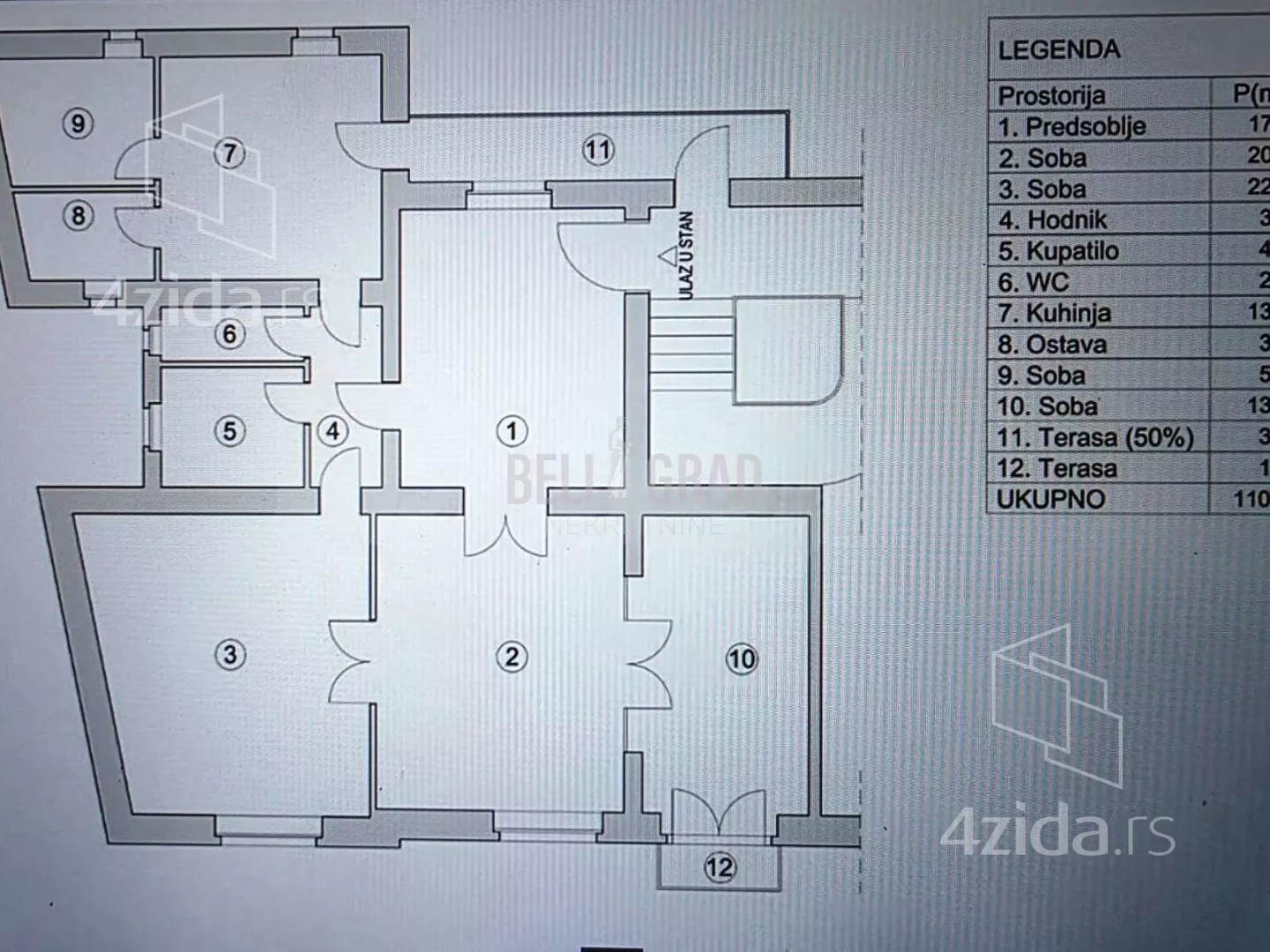 Četvoroiposoban stan | 4zida