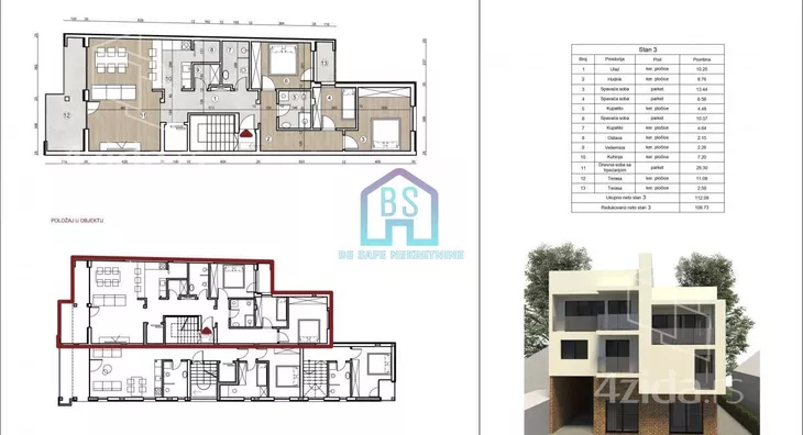 Četvorosoban stan | 4zida