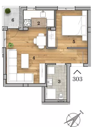 Dvosoban stan | 4zida