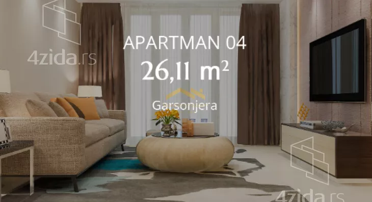 Jednosoban stan | 4zida