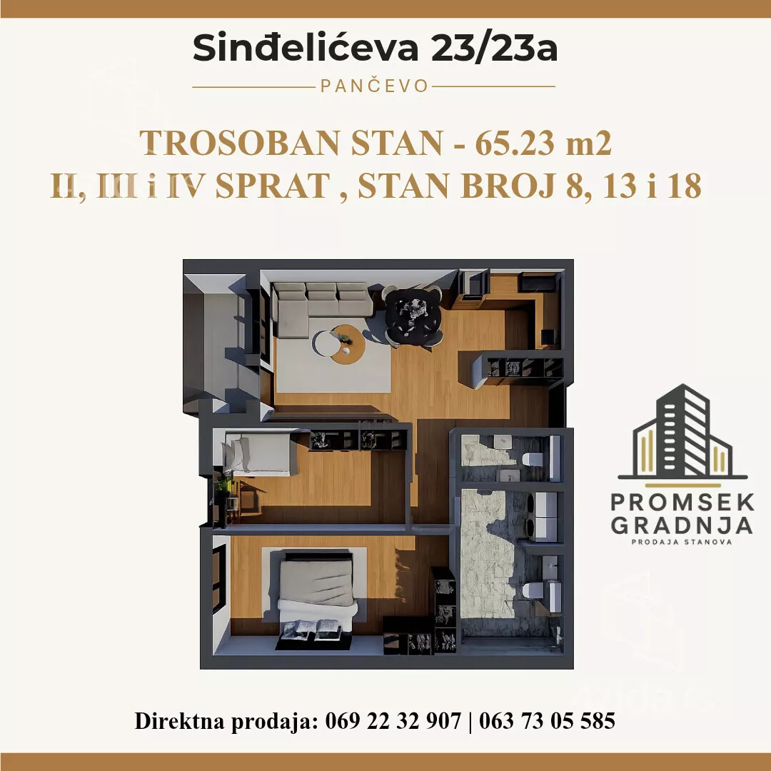 Dvosoban stan | 4zida