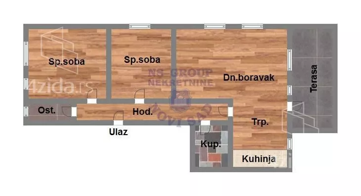 Trosoban stan | 4zida