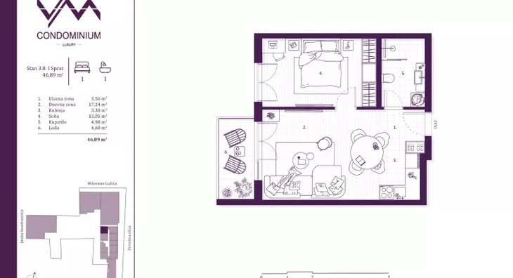 Dvosoban stan | 4zida