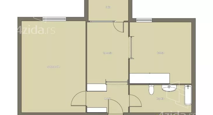 Jednosoban stan | 4zida