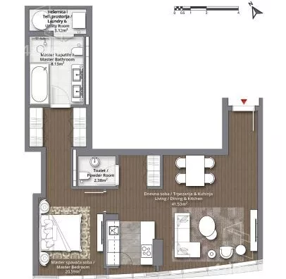 Dvosoban stan | 4zida