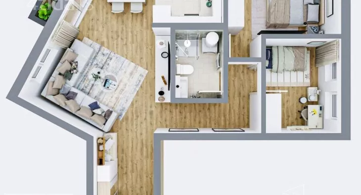 Dvoiposoban stan | 4zida