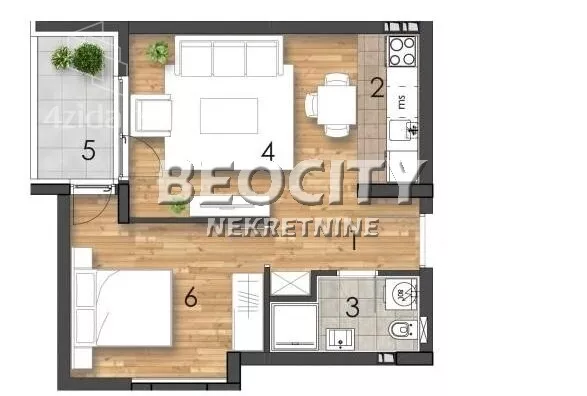 Dvosoban stan | 4zida