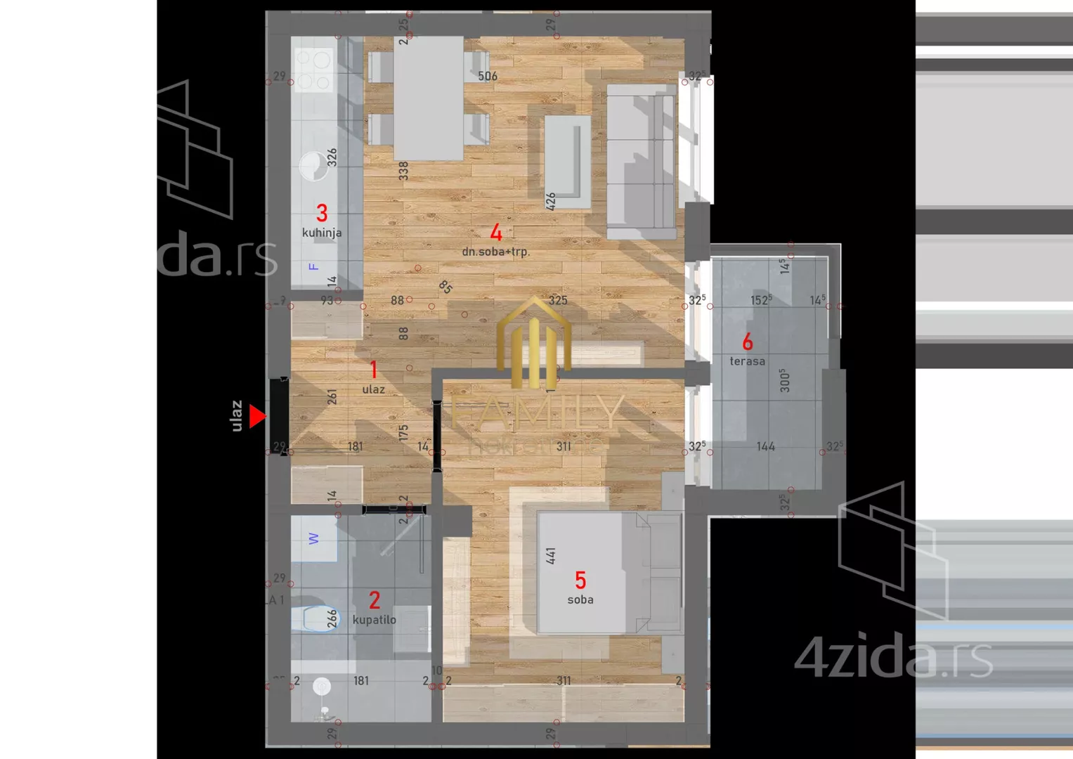 Dvosoban stan | 4zida