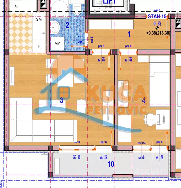 Jednoiposoban stan | 4zida
