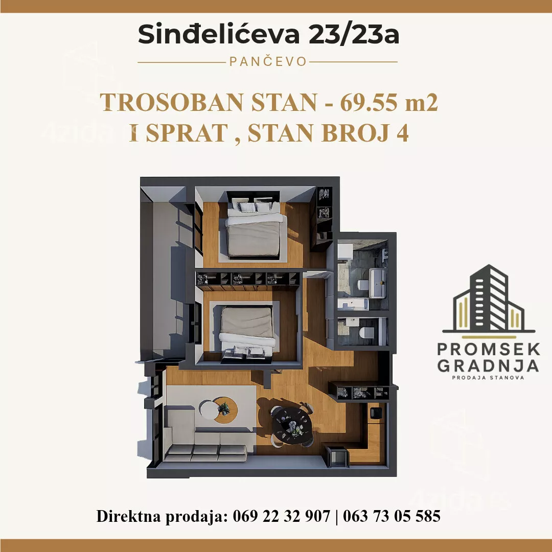Dvosoban stan | 4zida