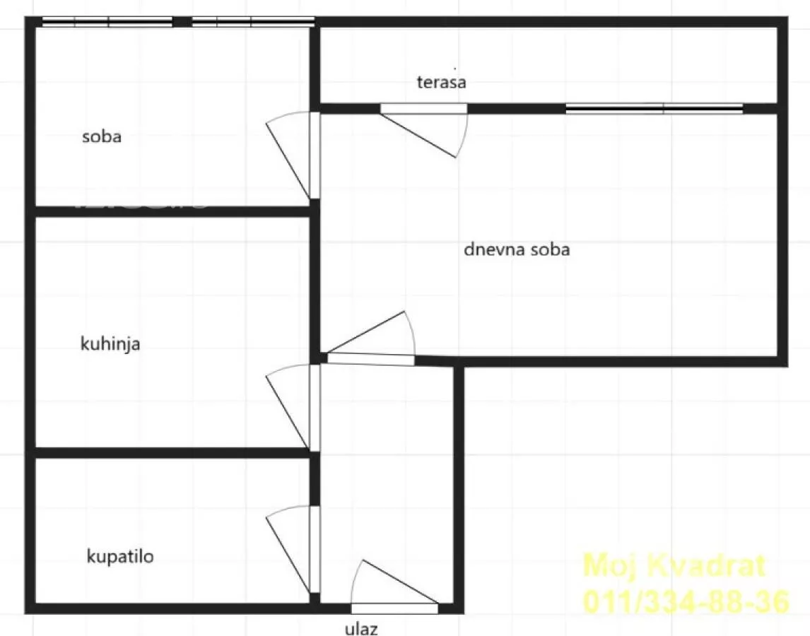 Jednoiposoban stan | 4zida