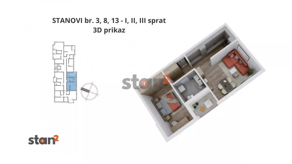 Dvosoban stan | 4zida