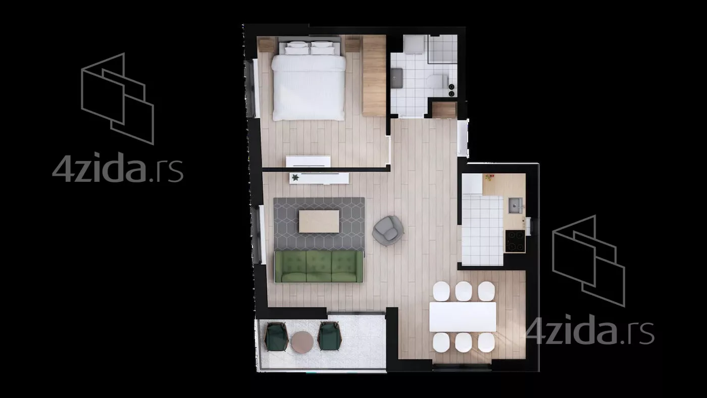 Dvosoban stan | 4zida