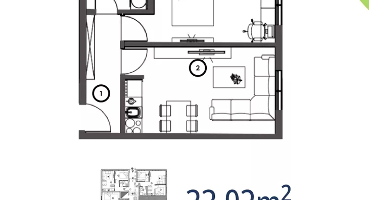 Jednosoban stan | 4zida